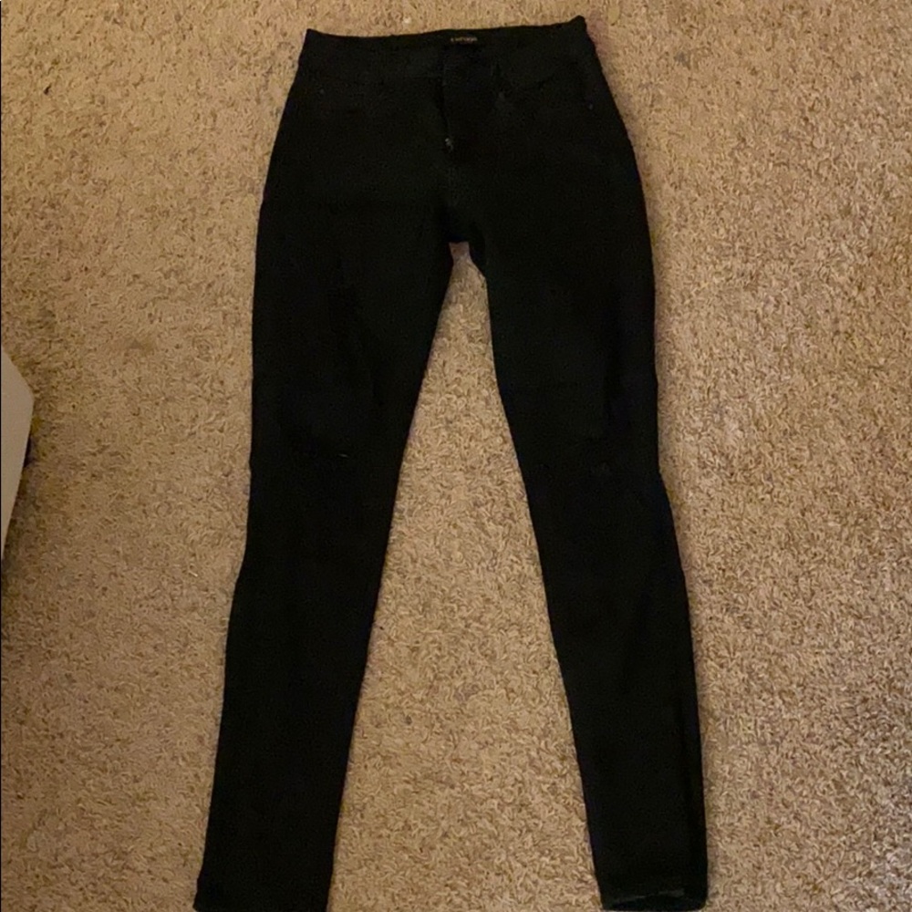 Black Ripped Refuge Jeans